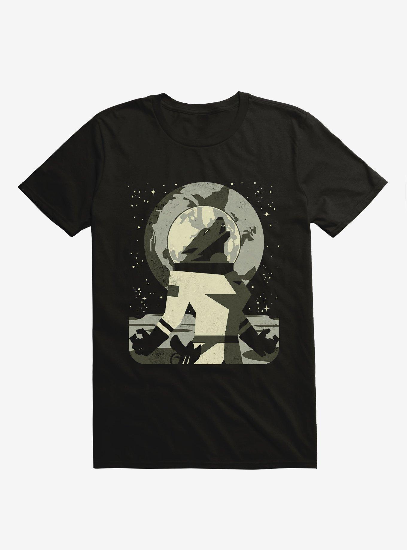 Werewolf In The Moon Black T-Shirt, BLACK, hi-res