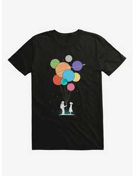 You Are My Universe Astronaut & Planets Black T-Shirt, , hi-res
