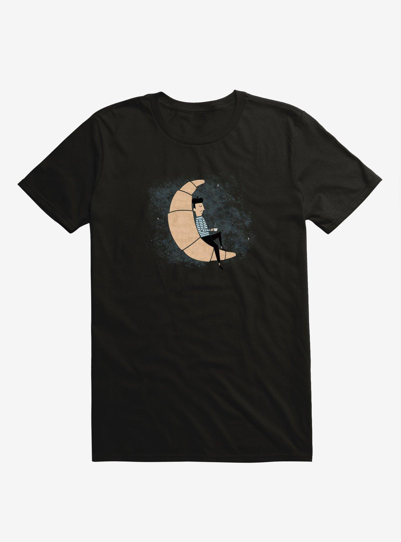 THRDLESS Ze Croissant Moon Black T-Shirt