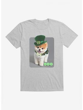 Boo The World's Cutest Dog Leprechaun Outfit T-Shirt, HEATHER GREY, hi-res