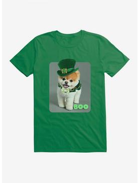 Boo The World's Cutest Dog Leprechaun Outfit T-Shirt, KELLY GREEN, hi-res