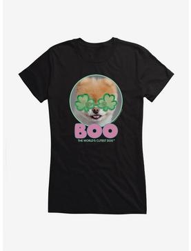 Boo The World's Cutest Dog Shamrock Eyes Girls T-Shirt, , hi-res