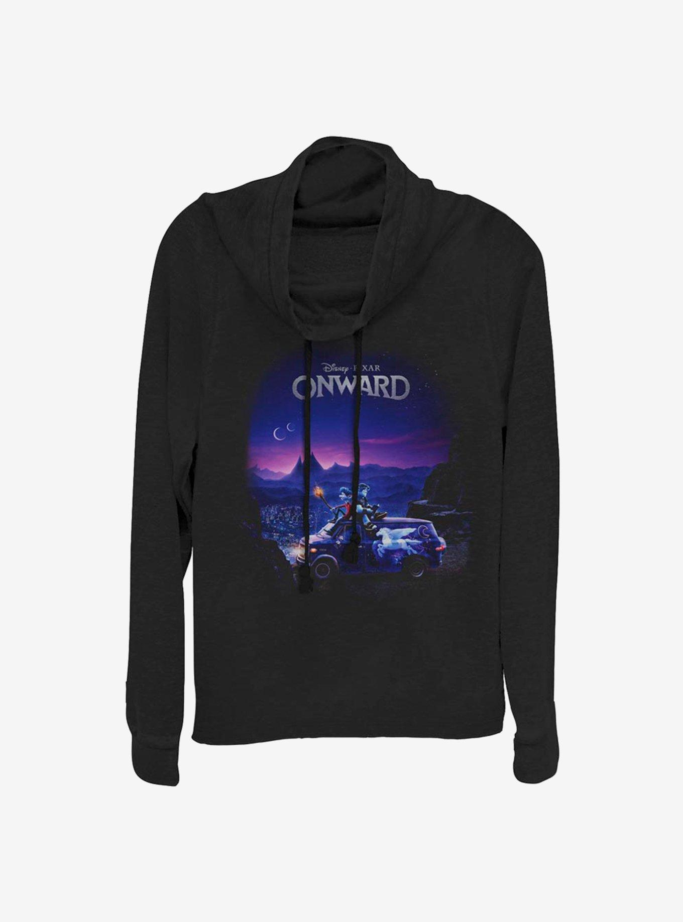 Disney Pixar Onward Poster Knockout Cowlneck Long-Sleeve Girls Top