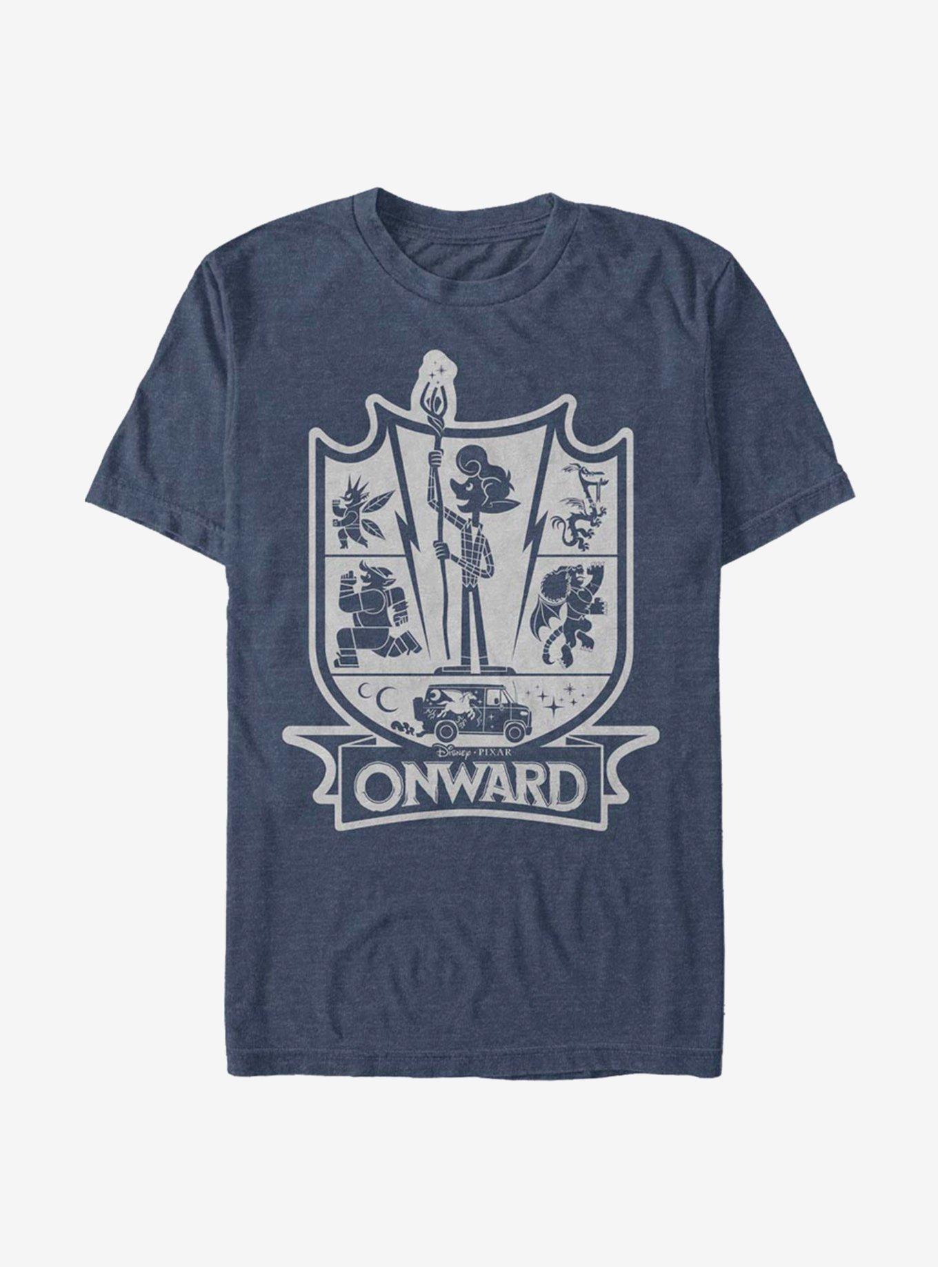 Disney Pixar Onward Crest T-Shirt T-Shirt, NAVY HTR, hi-res