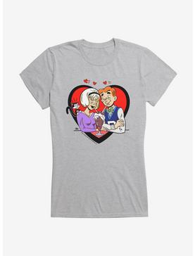 Archie Comics Archie And Sabrina Date GIrls T-Shirt, HEATHER, hi-res