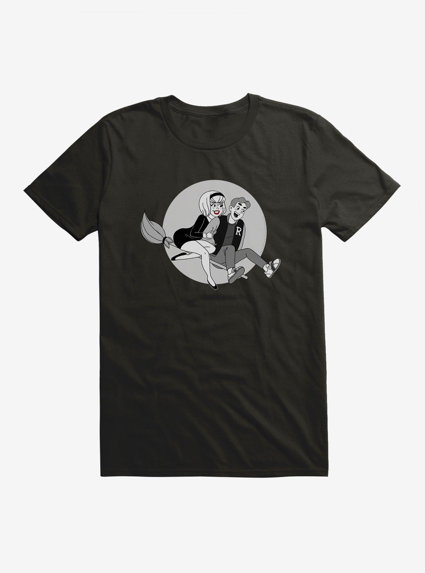 Archie Comics Archie And Sabrina Over The Moon T-Shirt, BLACK, hi-res