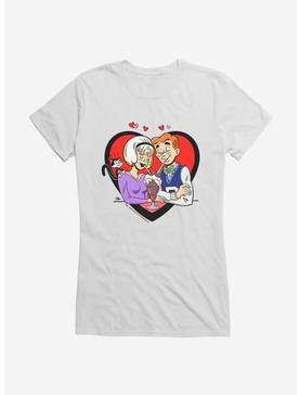 Archie Comics Archie And Sabrina Date GIrls T-Shirt, WHITE, hi-res