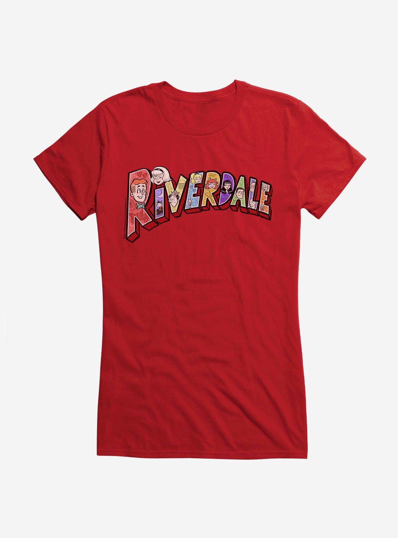 Archie Comics Riverdale Postcard Logo GIrls T-Shirt, , hi-res