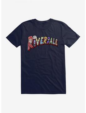 Archie Comics Riverdale Postcard Logo T-Shirt, NAVY, hi-res