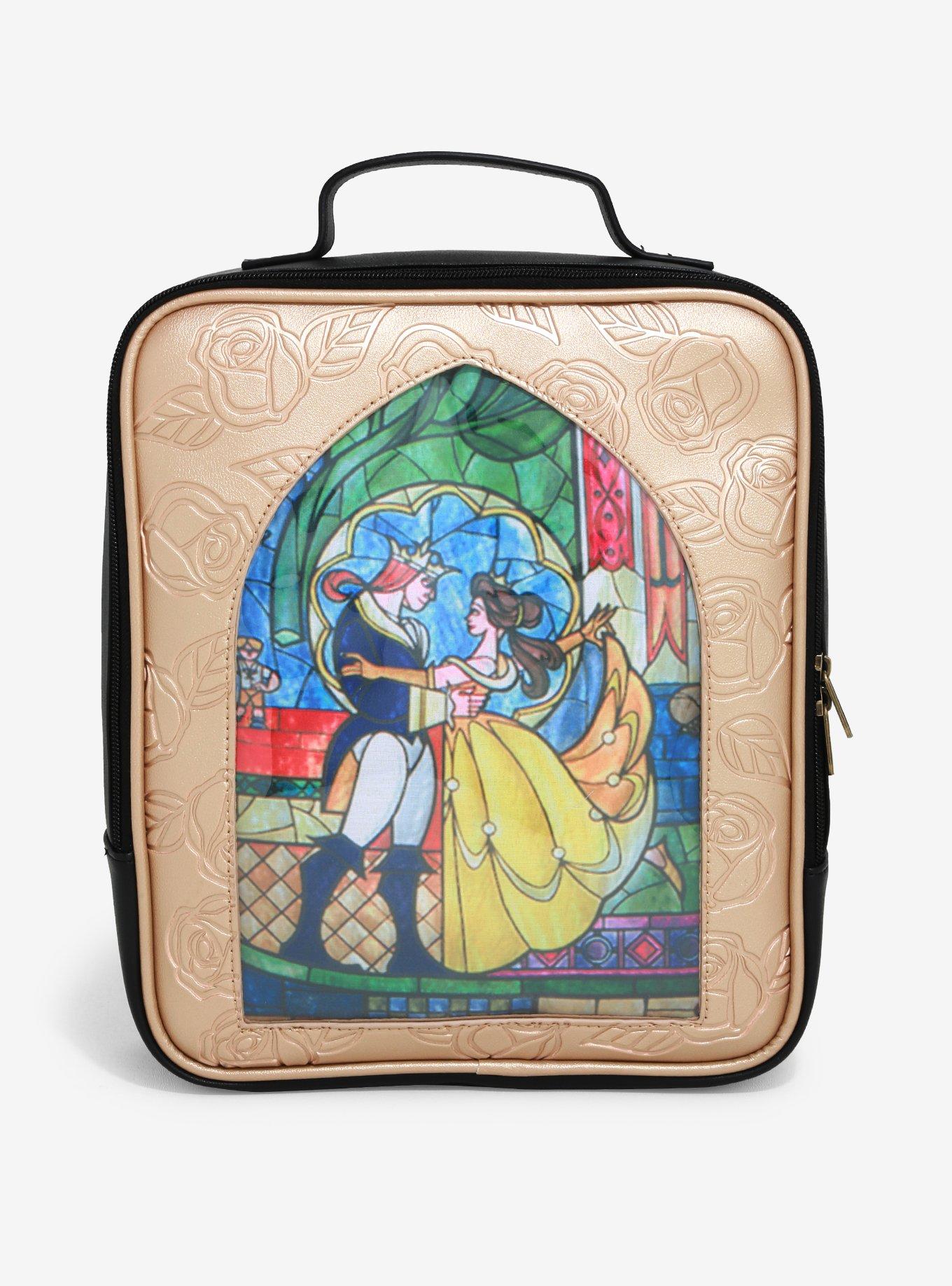 Loungefly Disney Beauty And The Beast Stained Glass Pin Mini Backpack ...