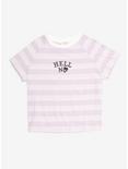 Hell No Planchette Stripe Girls Crop T-Shirt, MULTI, hi-res