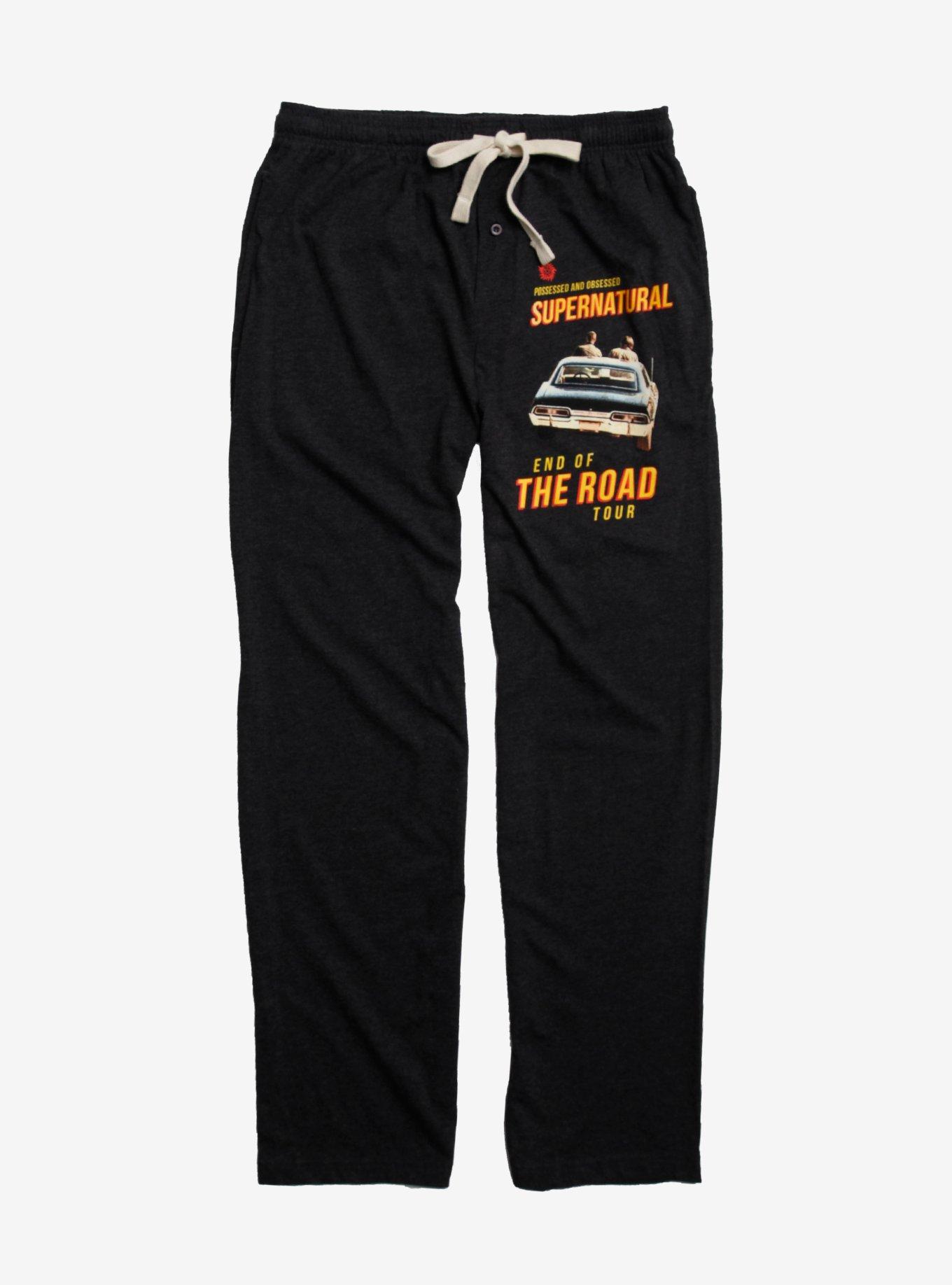 Supernatural End Of The Road Pajama Pants, BLACK, hi-res