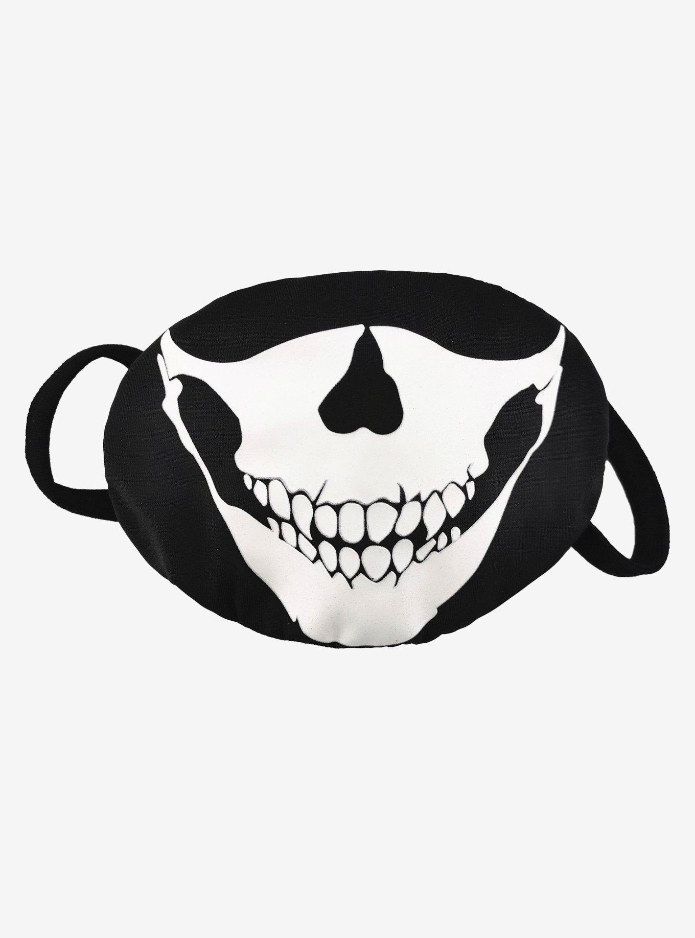 Skull Smile Glow-In-The-Dark Fashion Face Mask, , hi-res