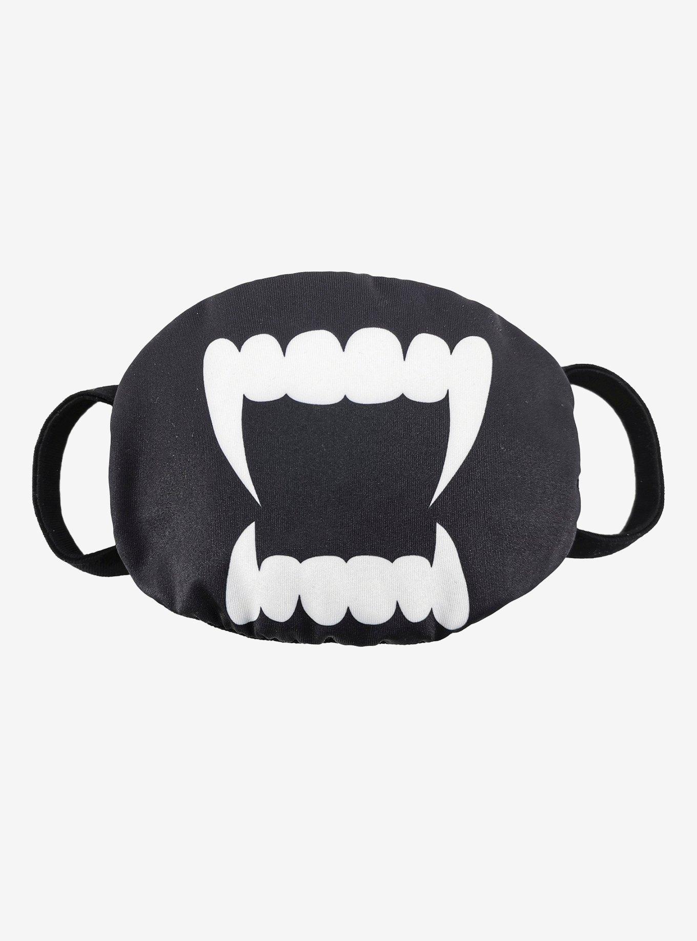 Vampire Fangs Sublimated Fashion Face Mask, , hi-res