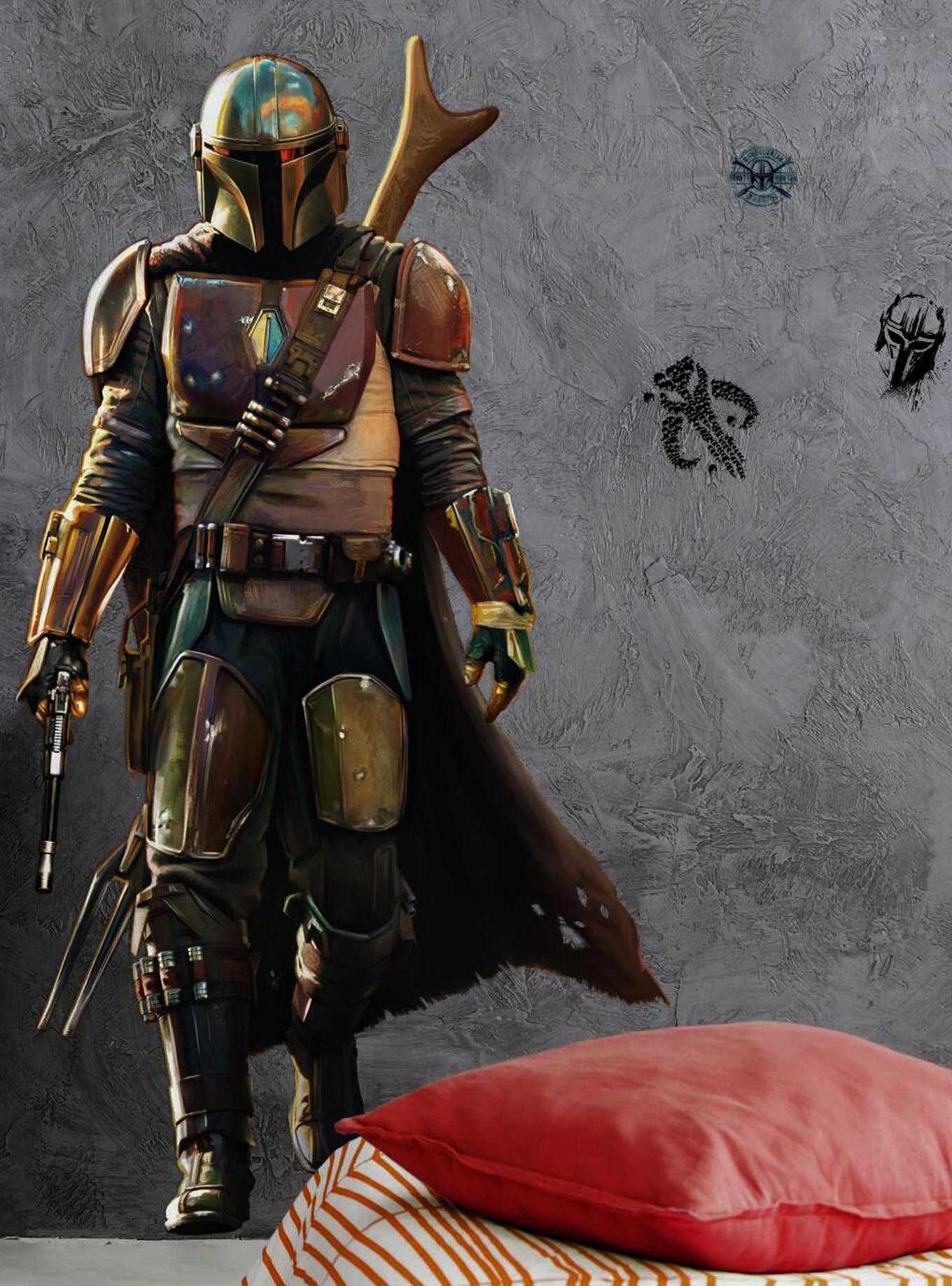 Star Wars The Mandalorian Peel And Stick Giant Wall Decals, , hi-res