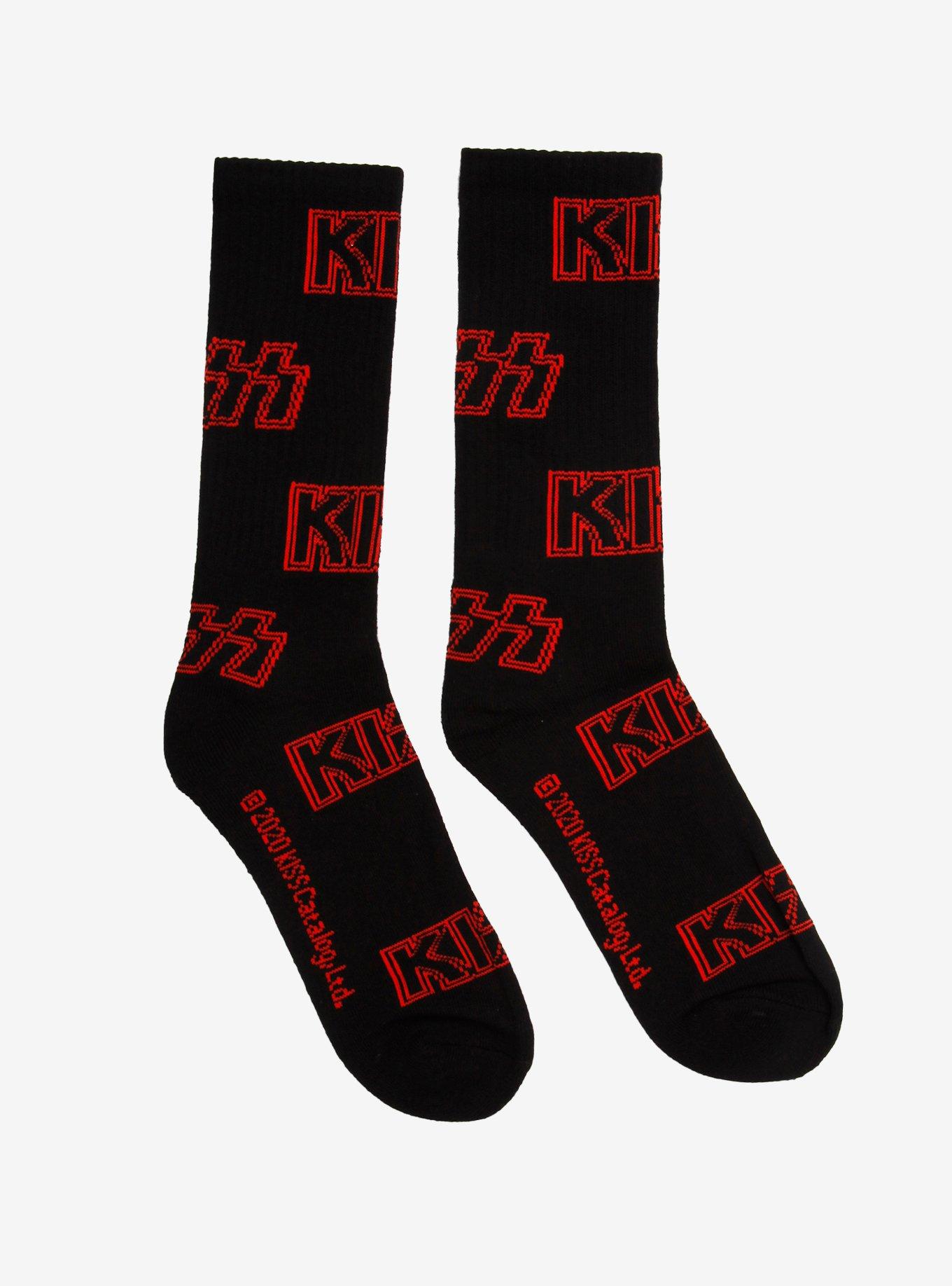 Kiss Logo Crew Socks, , hi-res