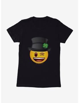 Plus Size Emoji St. Patrick's Day Icons Wink Face Womens T-Shirt, , hi-res