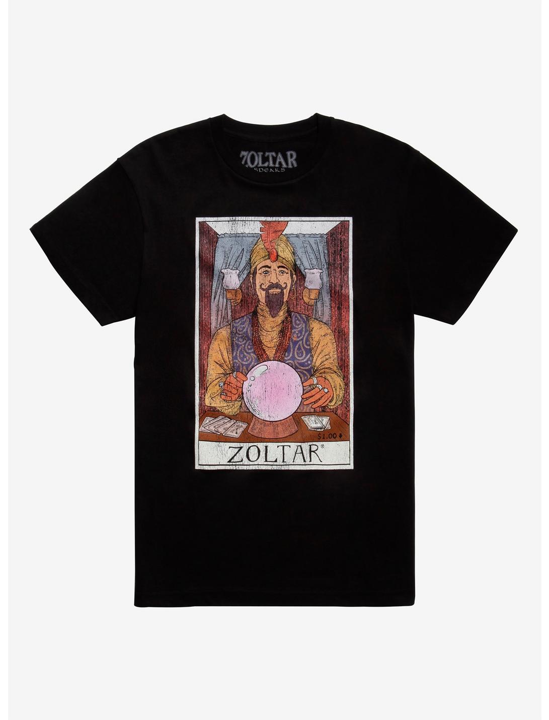Zoltar Speaks Zoltar Card T-Shirt, BLACK, hi-res