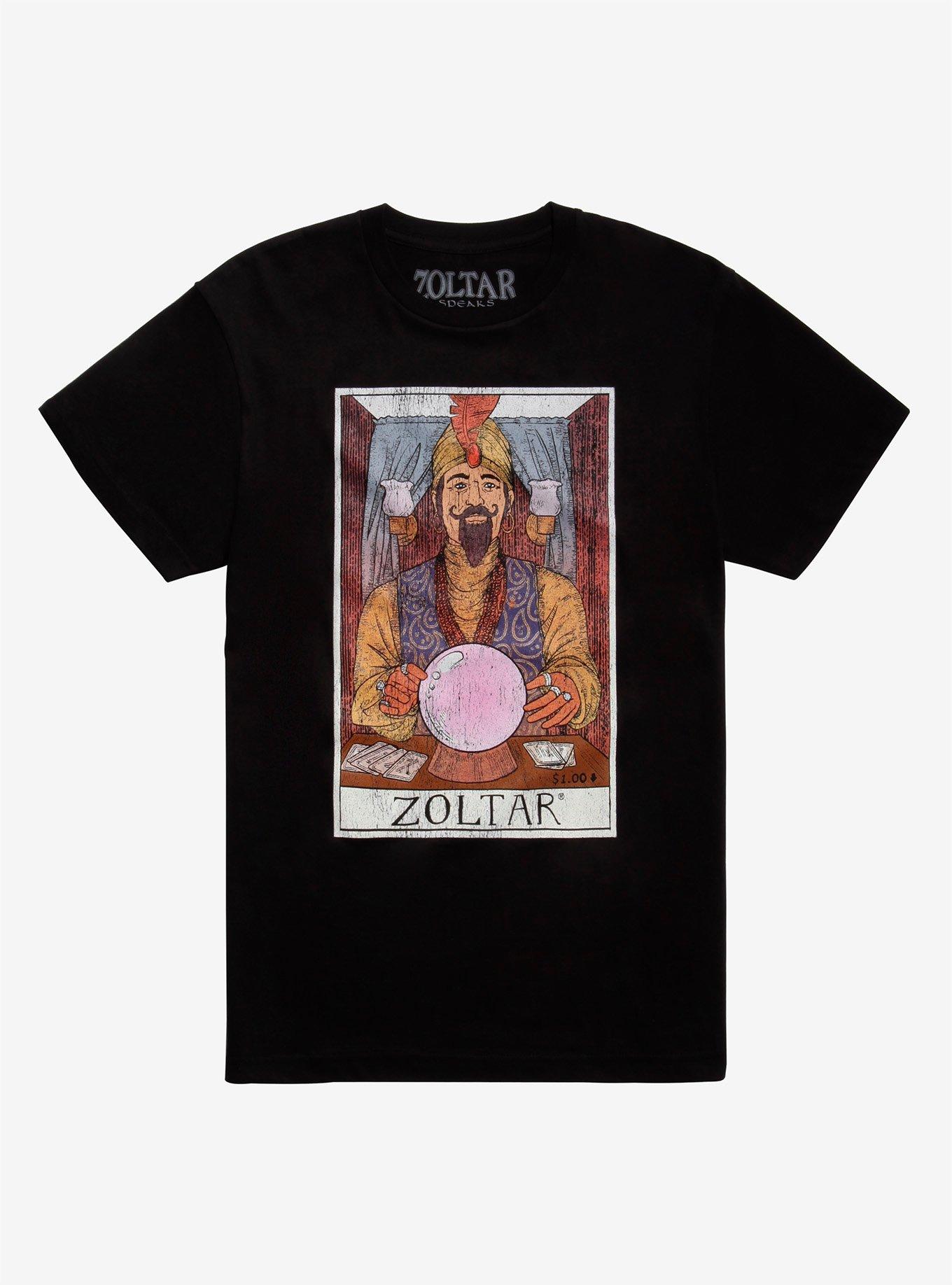 Zoltar Speaks Zoltar Card T-Shirt, BLACK, hi-res