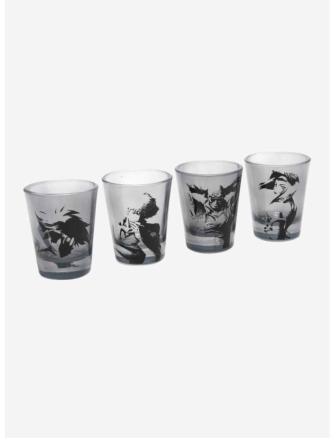 Cowboy Bebop Black & White Mini Glass Set - BoxLunch Exclusive, , hi-res