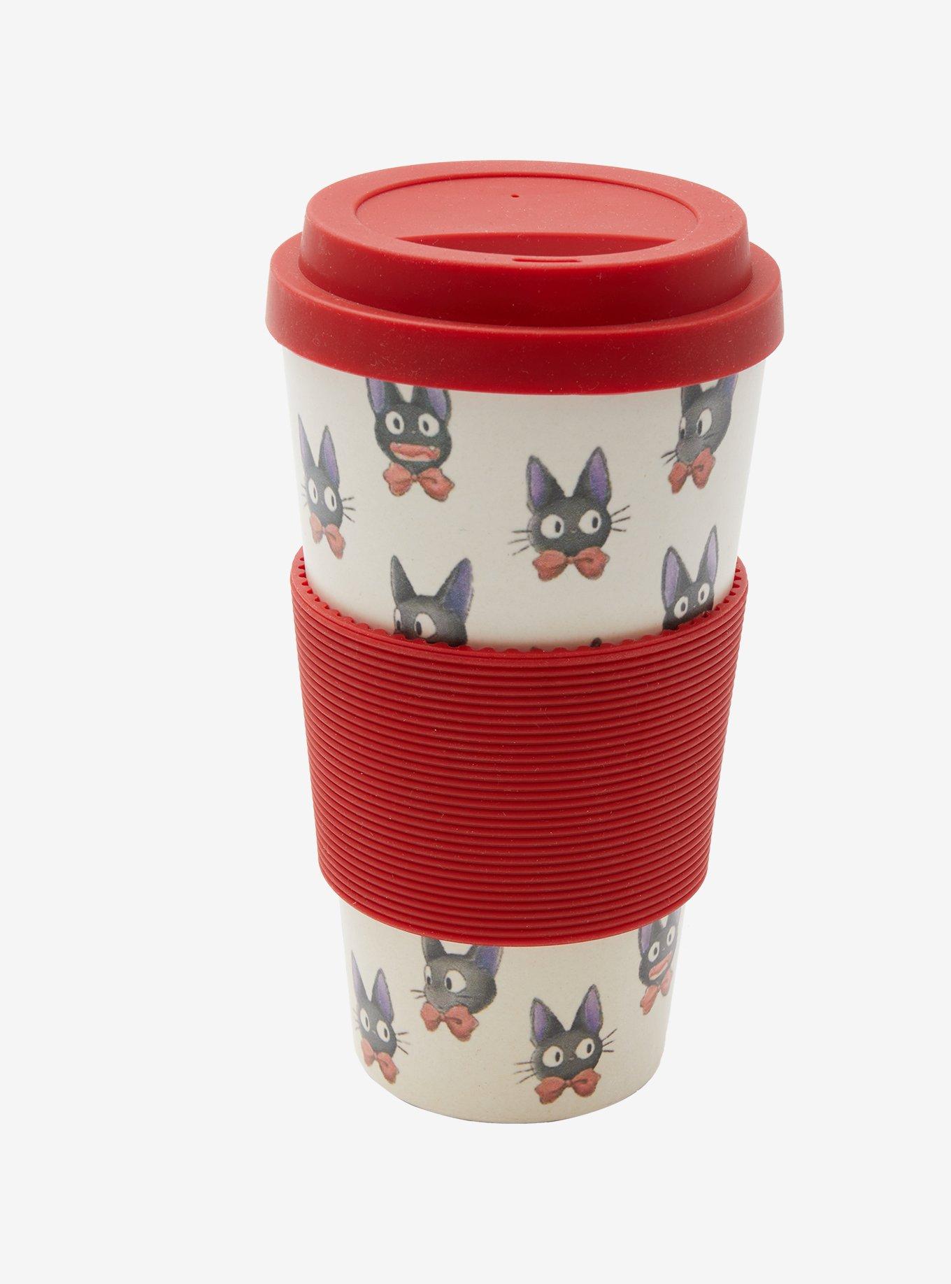 Studio Ghibli Kiki's Delivery Service Jiji Faces Bamboo Travel Mug