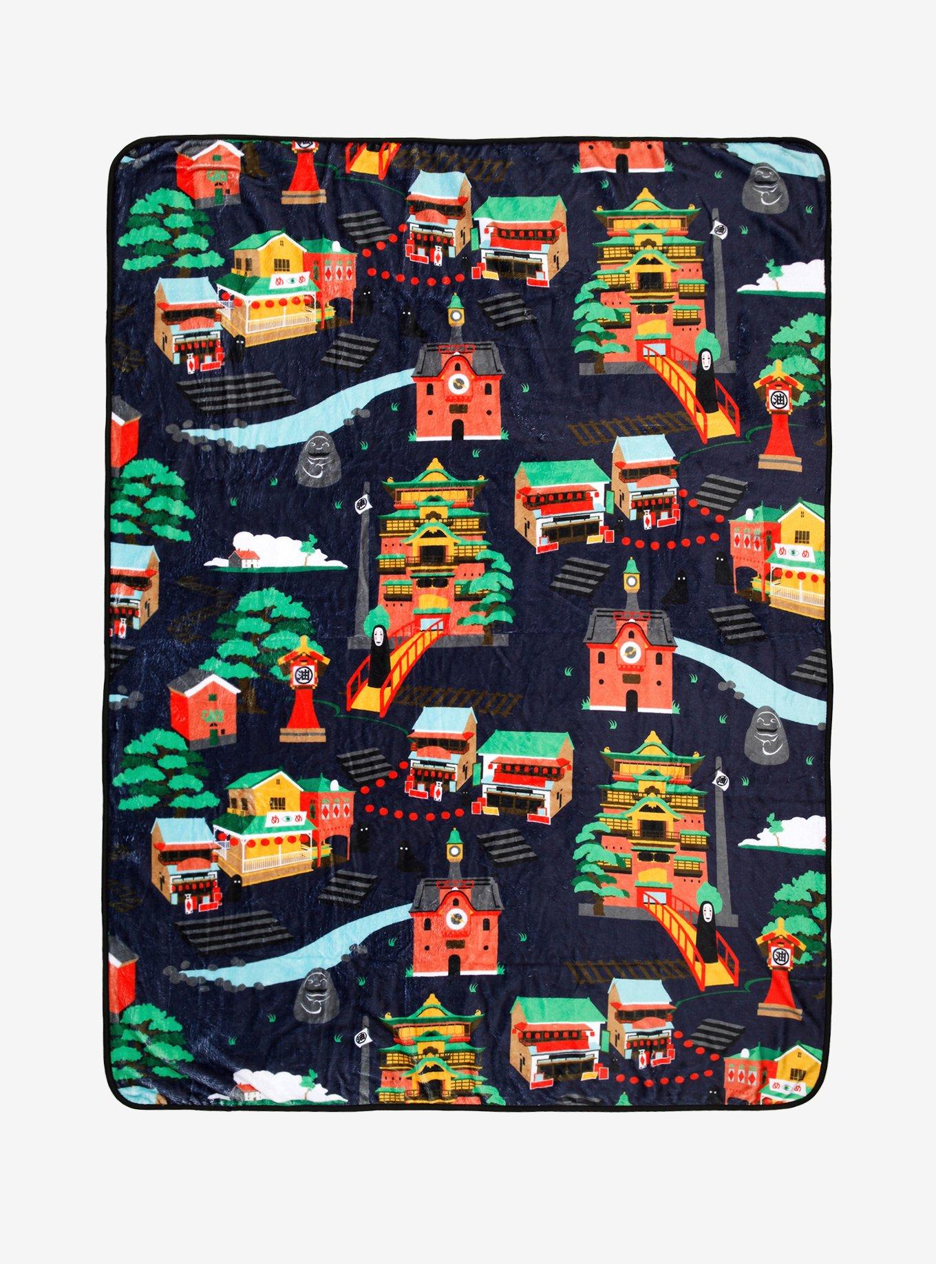 Our Universe Studio Ghibli Spirited Away Landmarks Throw, , hi-res