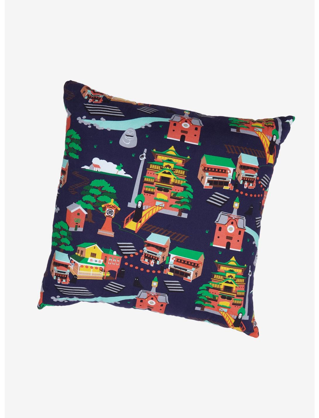 Our Universe Studio Ghibli Spirited Away Landmarks Throw Pillow - BoxLunch Exclusive, , hi-res