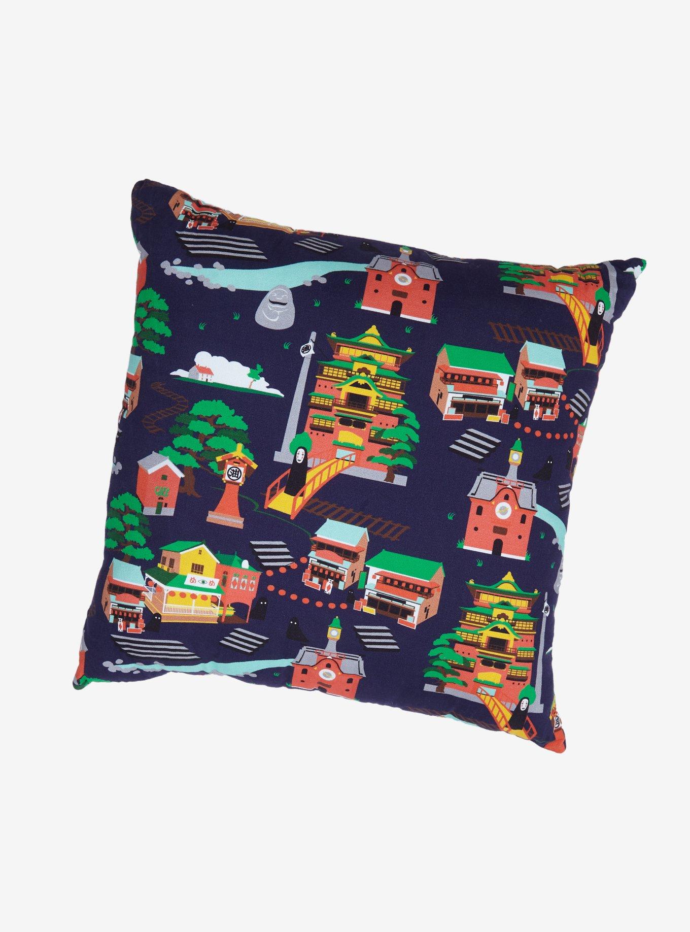 Our Universe Studio Ghibli Spirited Away Landmarks Throw Pillow - BoxLunch Exclusive, , hi-res