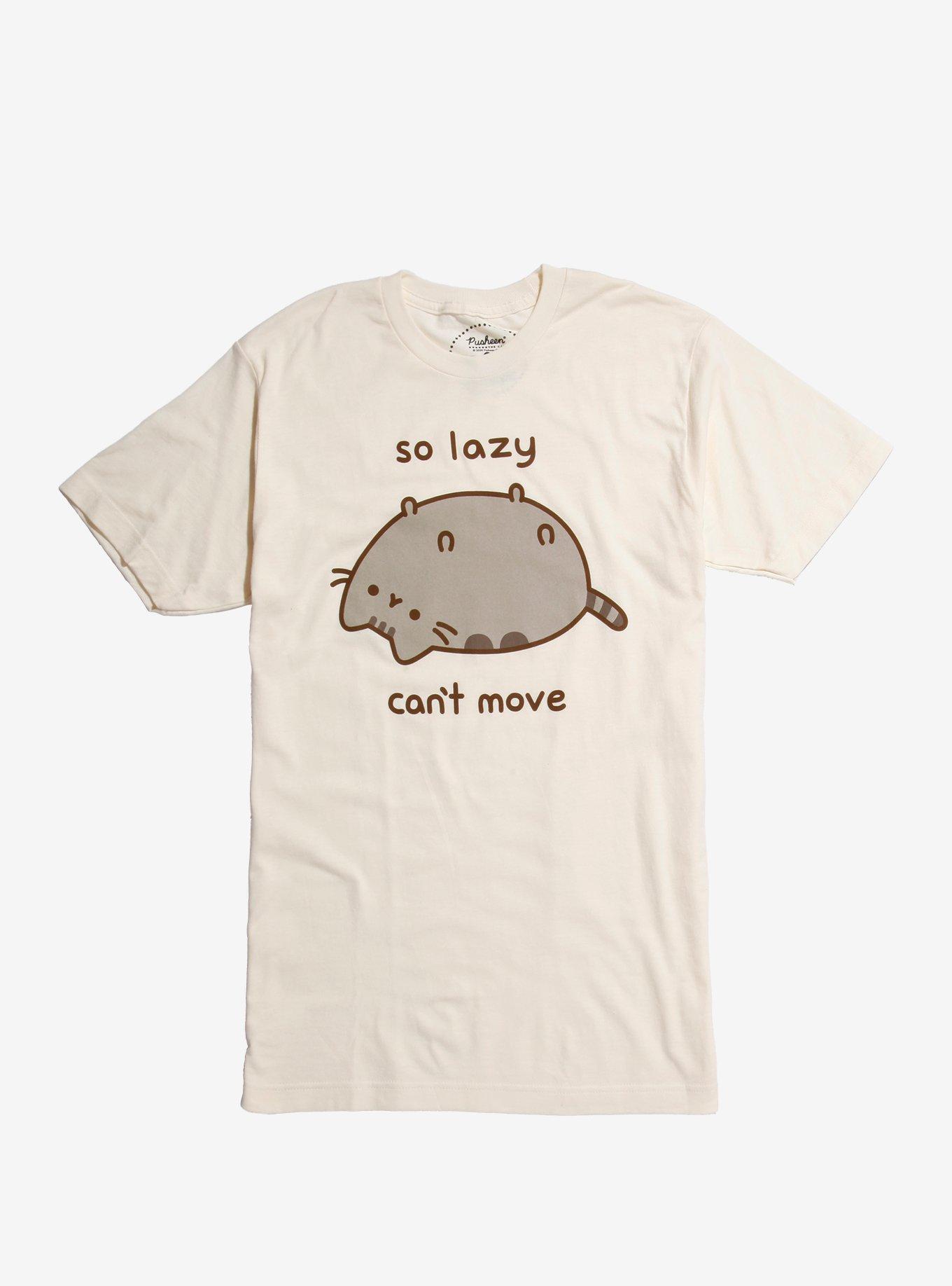 Pusheen So Lazy Can t Move T Shirt Hot Topic