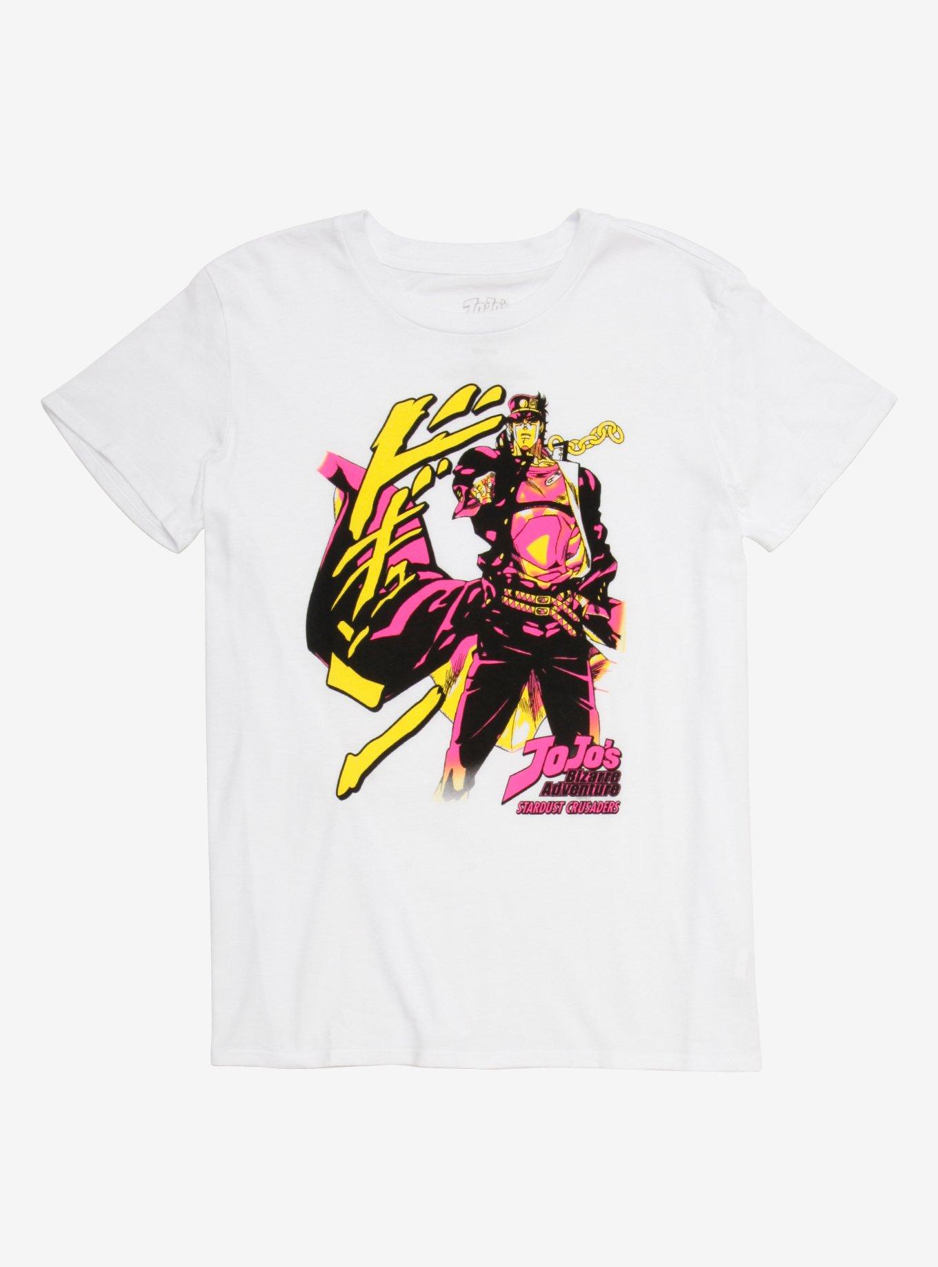 JoJo's Bizarre Adventure Jotaro Boyfriend Fit Girls T-Shirt, MULTI, hi-res