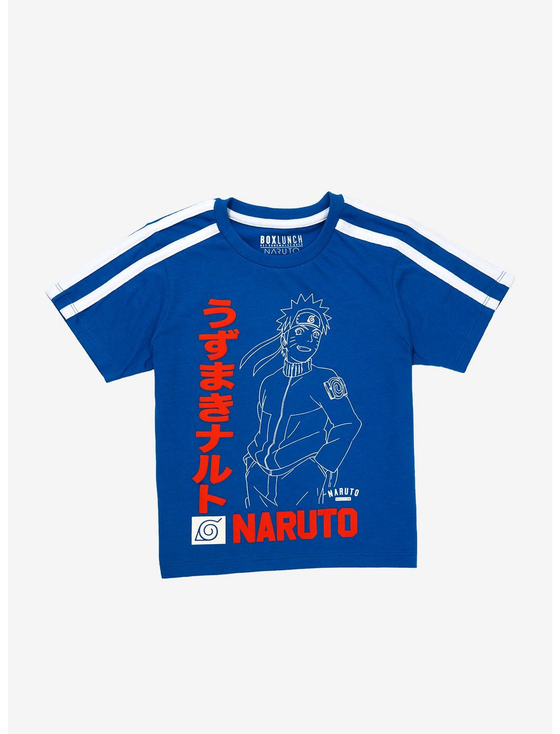 Naruto Shippuden Toddler Varsity T-Shirt - BoxLunch Exclusive, WHITE, hi-res