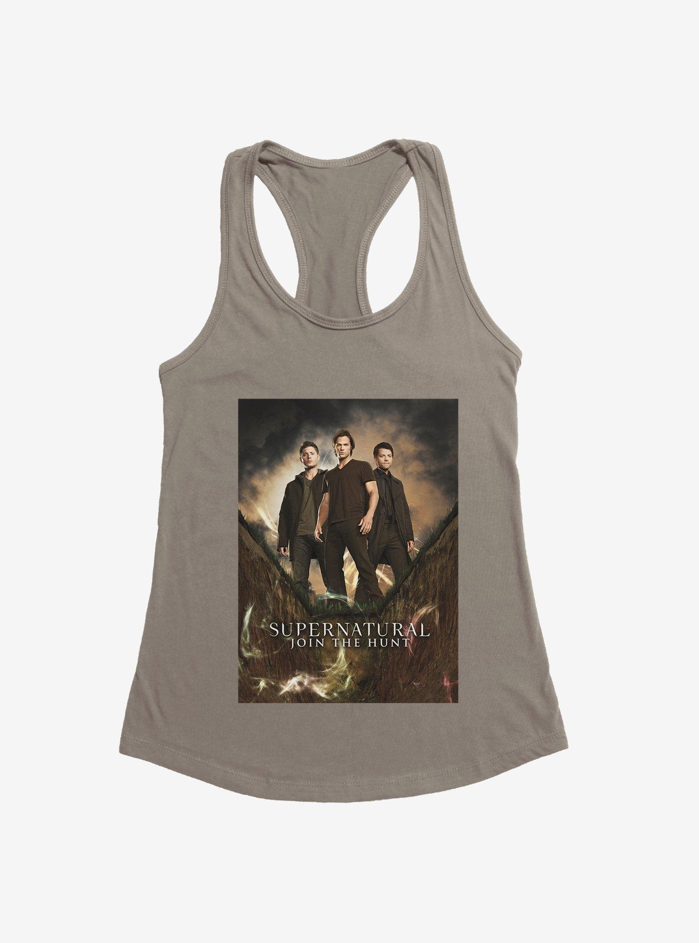 Supernatural Join The Hunt Womens Tank, WARM GRAY, hi-res