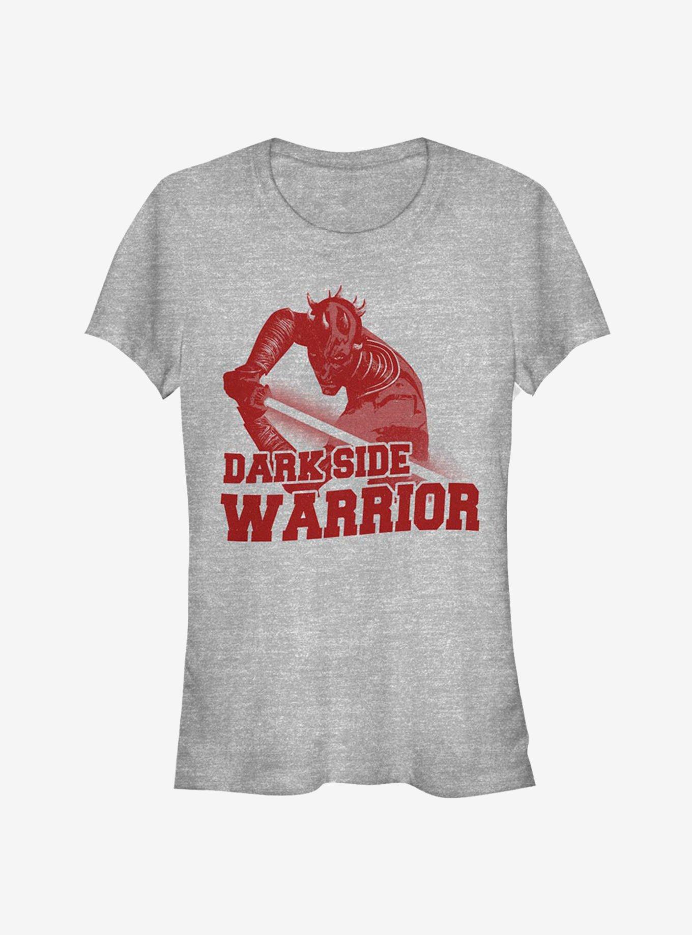 Star Wars The Clone Wars Dark Side Warrior Girls T-Shirt, ATH HTR, hi-res