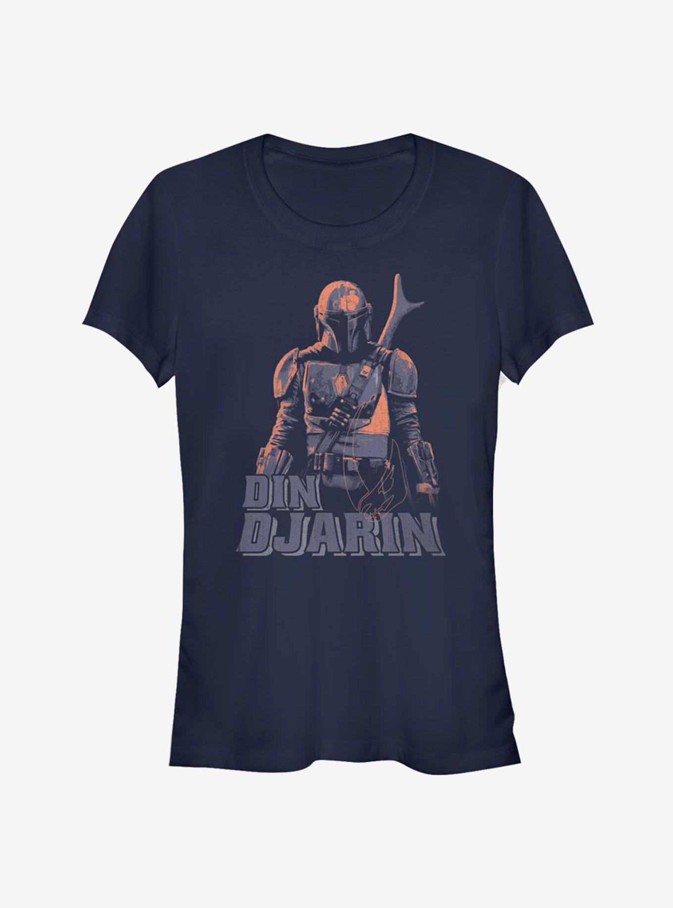 Star Wars The Mandalorian Din Djarin Girls T-Shirt, NAVY, hi-res