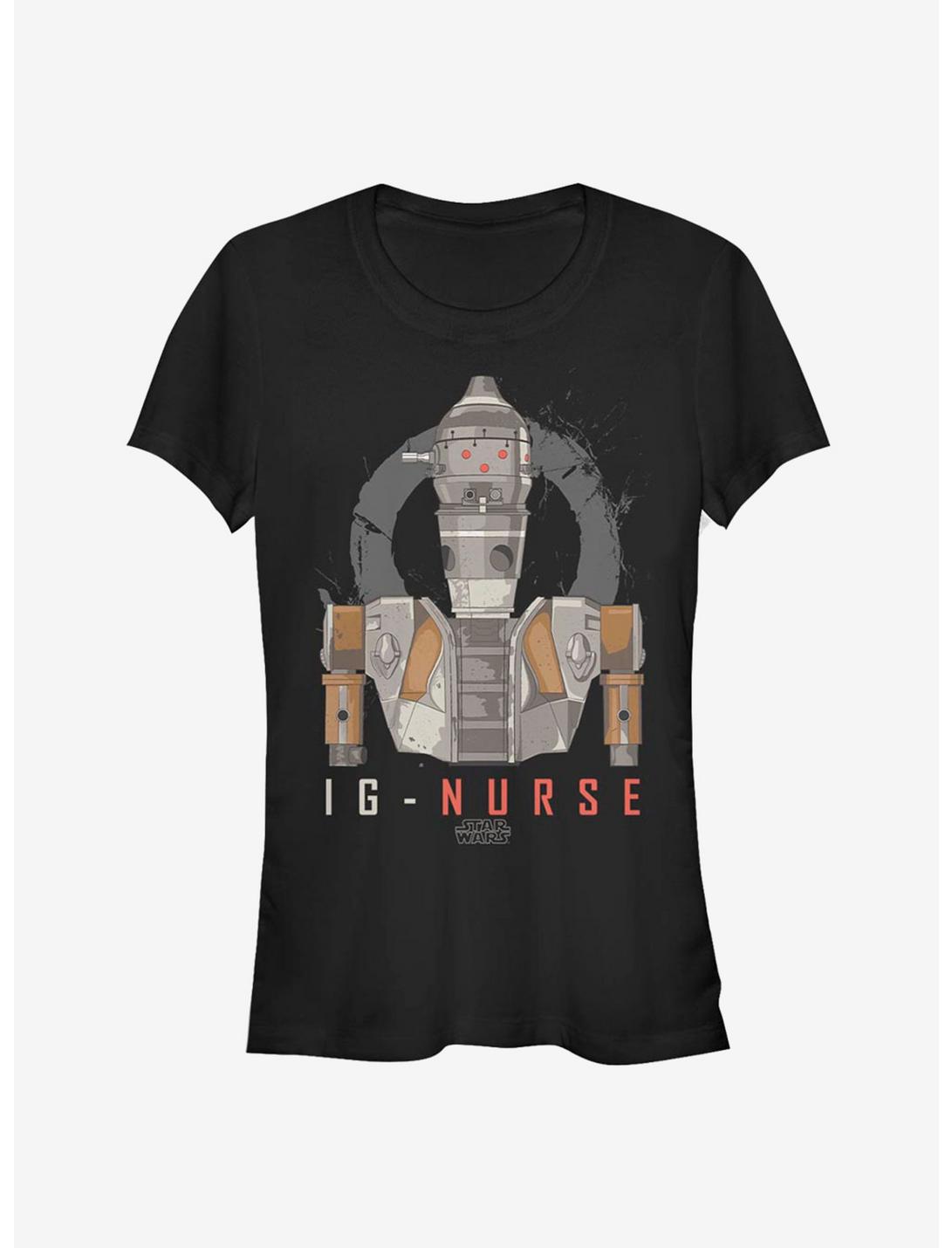 Star Wars The Mandalorian Ig Nurse Girls T-Shirt, BLACK, hi-res