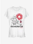 Star Wars The Mandalorian Incincerator Trooper Girls T-Shirt, WHITE, hi-res