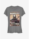 Star Wars The Mandalorian Mandalorian Creed Girls T-Shirt, CHARCOAL, hi-res