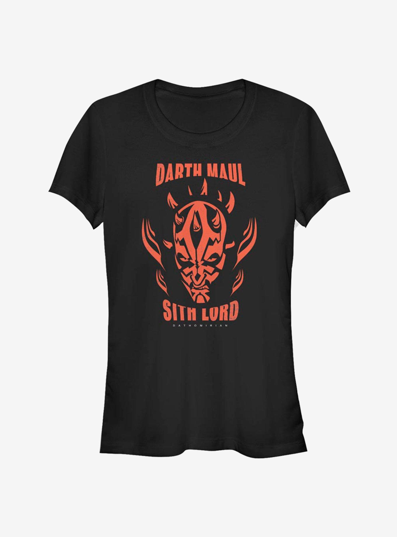 Star Wars The Clone Wars Darth Maul Sith Lord Girls T-Shirt, BLACK, hi-res