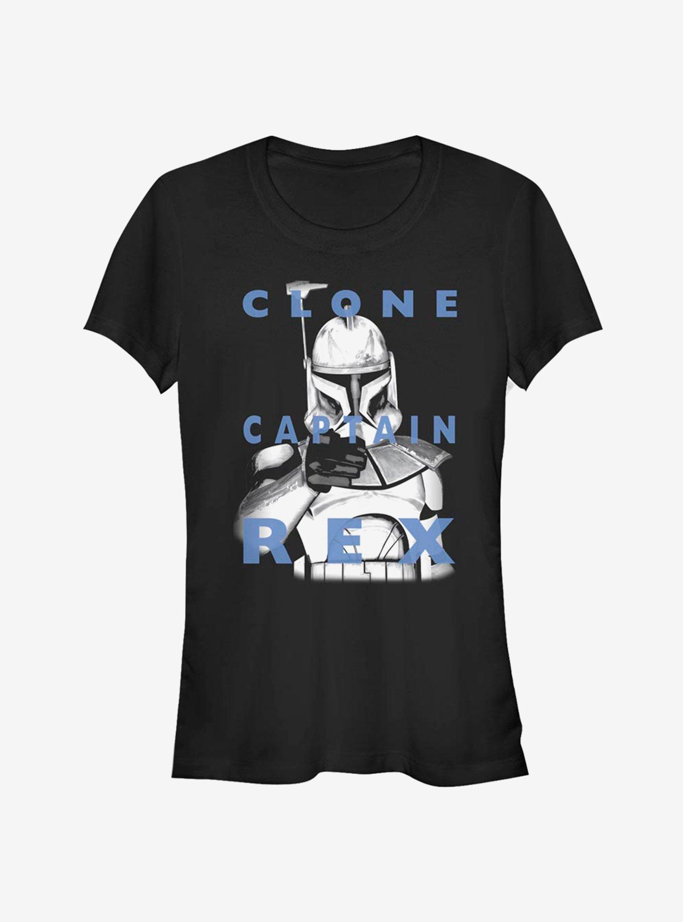 Star Wars The Clone Wars Clone Captain Rex Text Girls T-Shirt, , hi-res