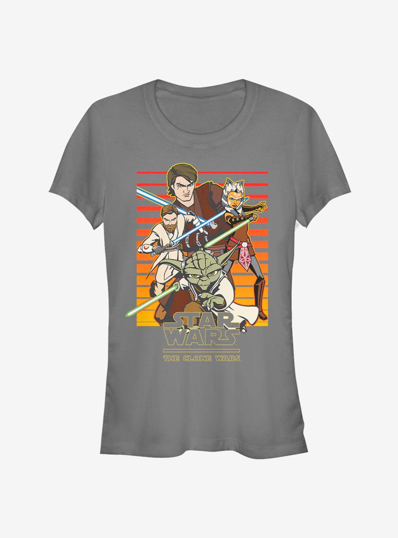 Star Wars The Clone Wars Sun Setting Girls T-Shirt, , hi-res
