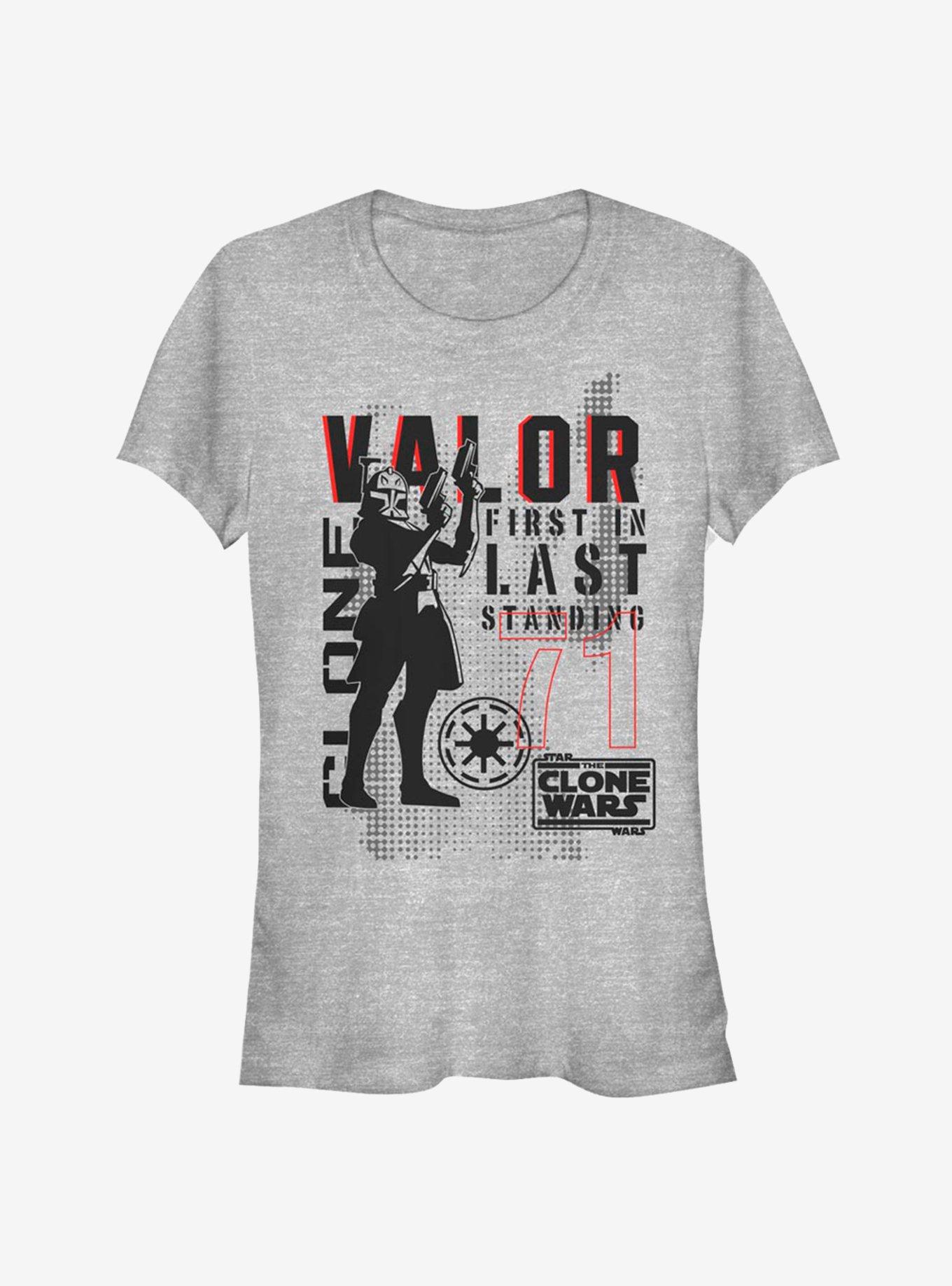 Star Wars The Clone Wars Valor Troop Girls T-Shirt, ATH HTR, hi-res