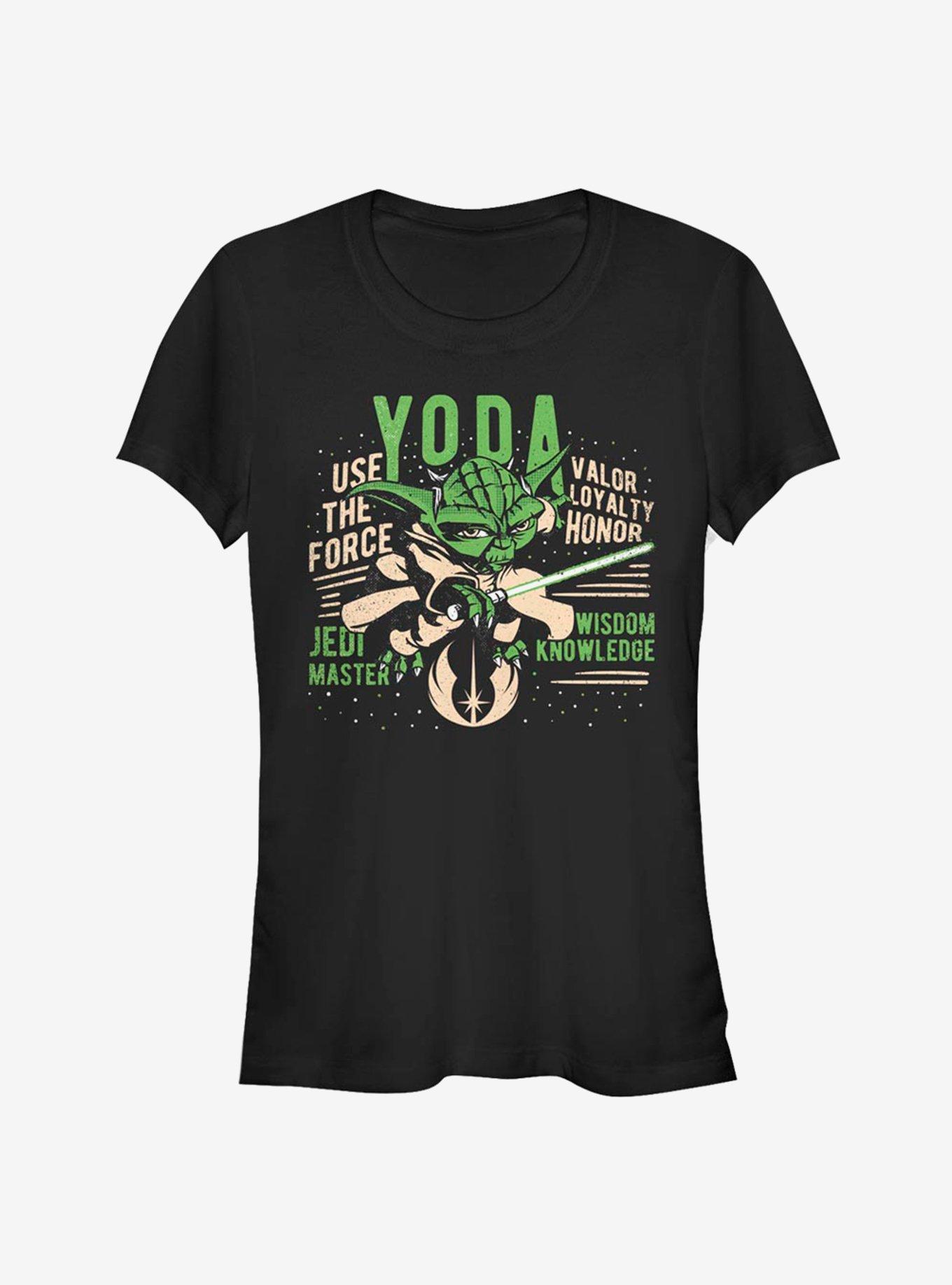 Star Wars The Clone Wars Yoda Girls T-Shirt, BLACK, hi-res