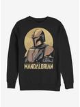 Star Wars The Mandalorian Mando Sunset Frame Sweatshirt, BLACK, hi-res