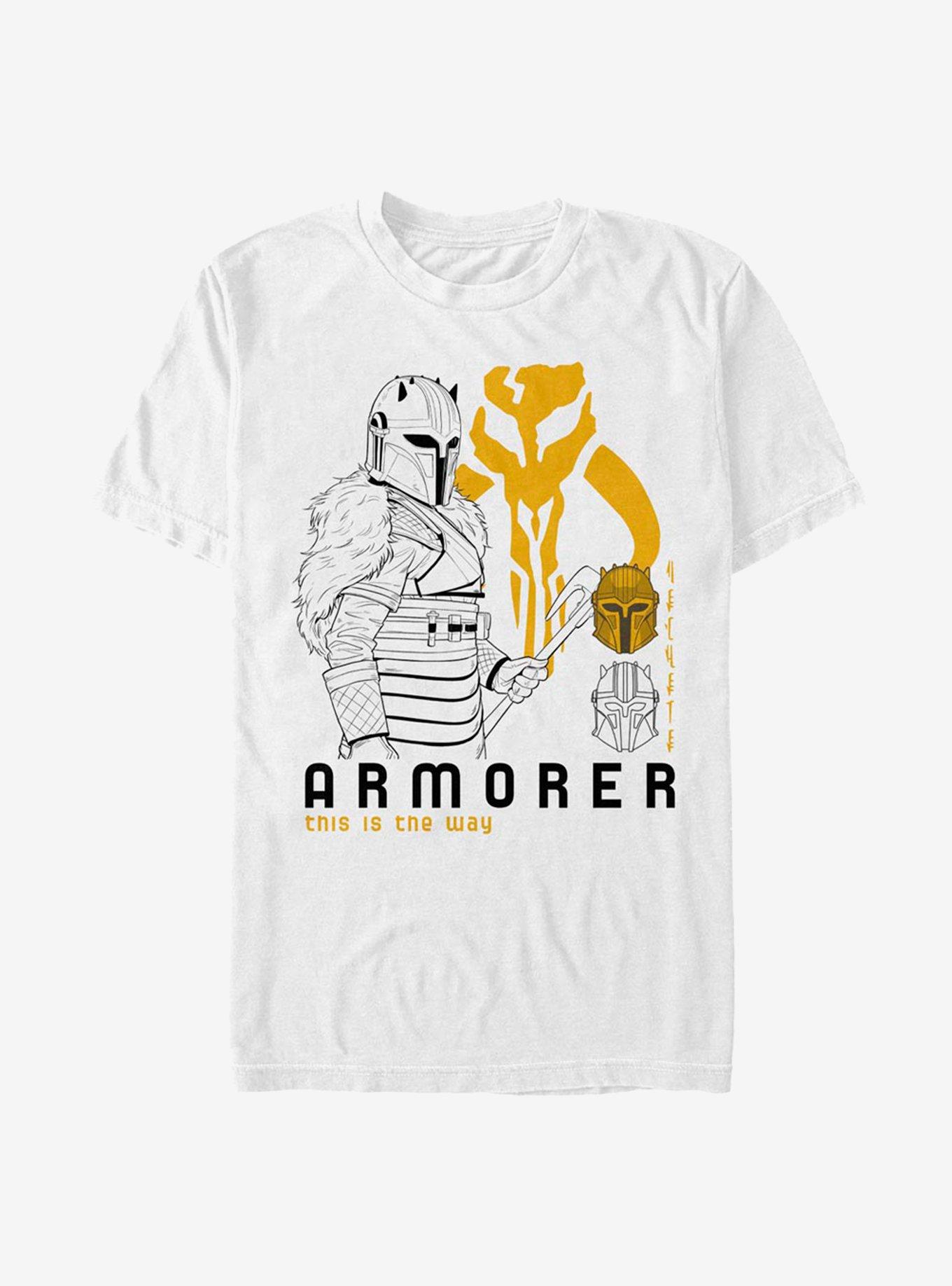 Star Wars The Mandalorian Armorer T-Shirt, WHITE, hi-res