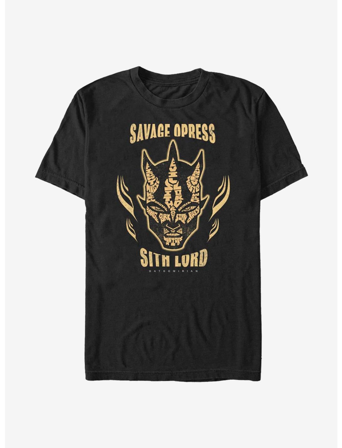 Star Wars The Clone Wars Savage Opress Sith Lord T-Shirt, BLACK, hi-res