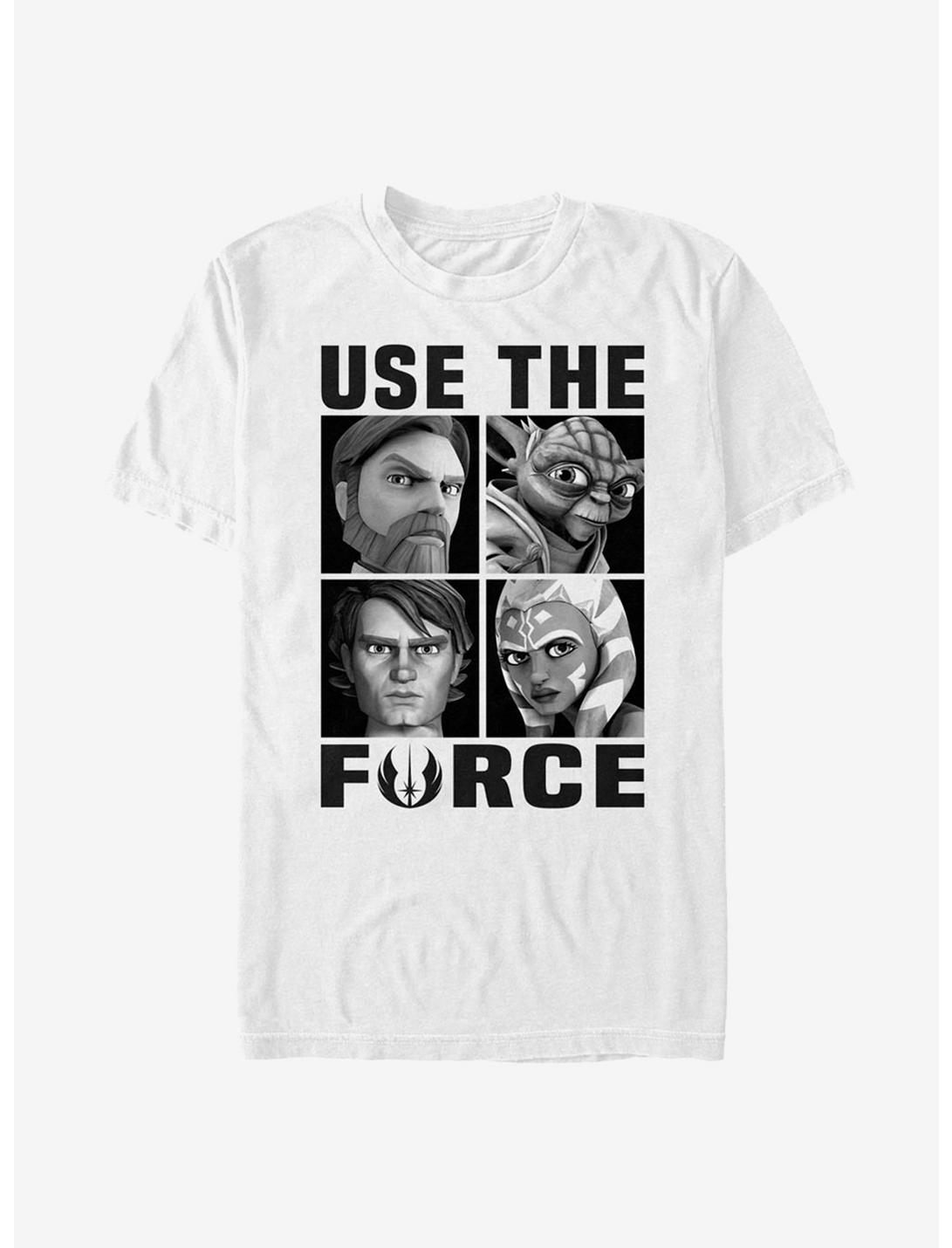 Star Wars The Clone Wars Force Users T-Shirt, WHITE, hi-res