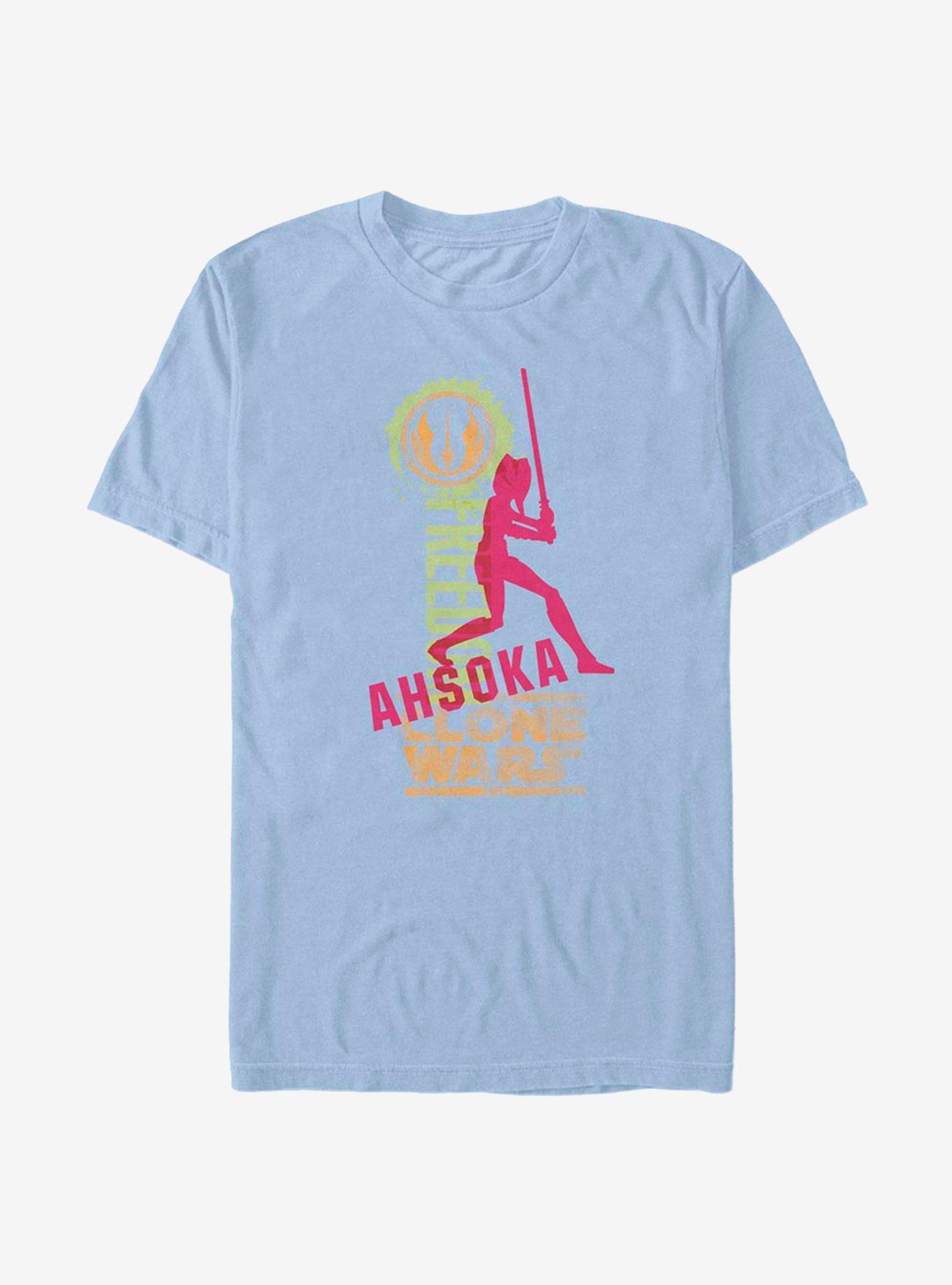 Star Wars The Clone Wars Freedom Ahsoka T-Shirt, LT BLUE, hi-res
