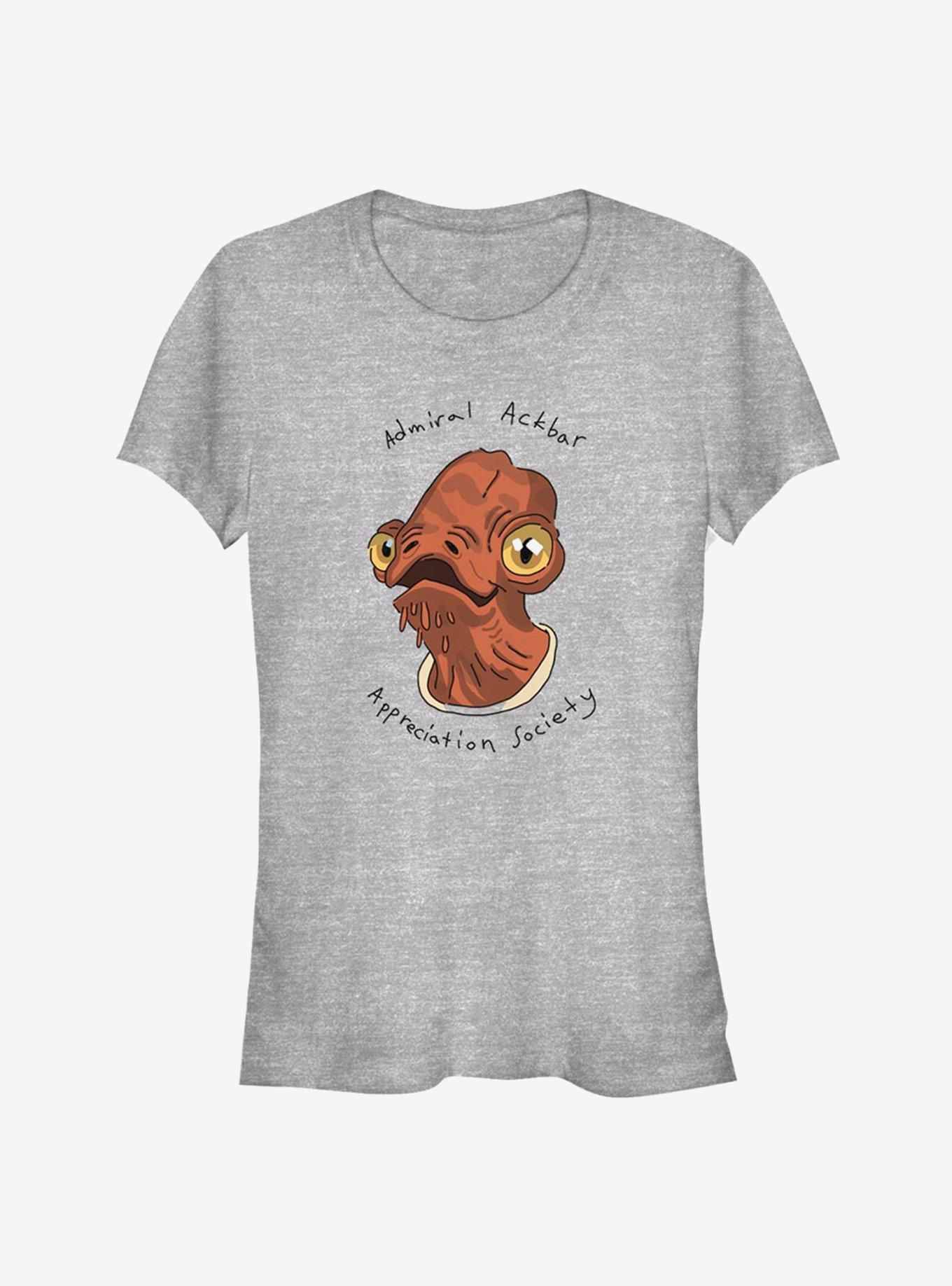 Star Wars Admiral Ackbar Girls T-Shirt, ATH HTR, hi-res