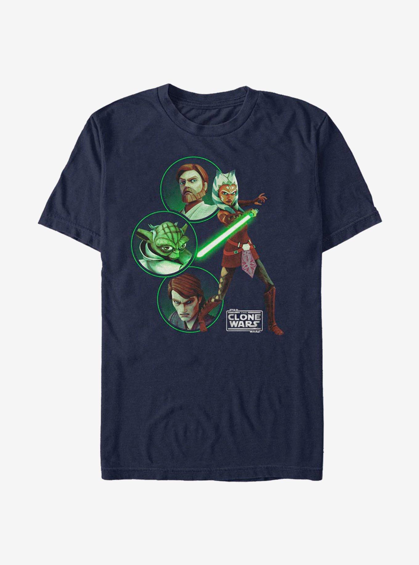 Star Wars The Clone Wars Light Side Group T-Shirt, , hi-res