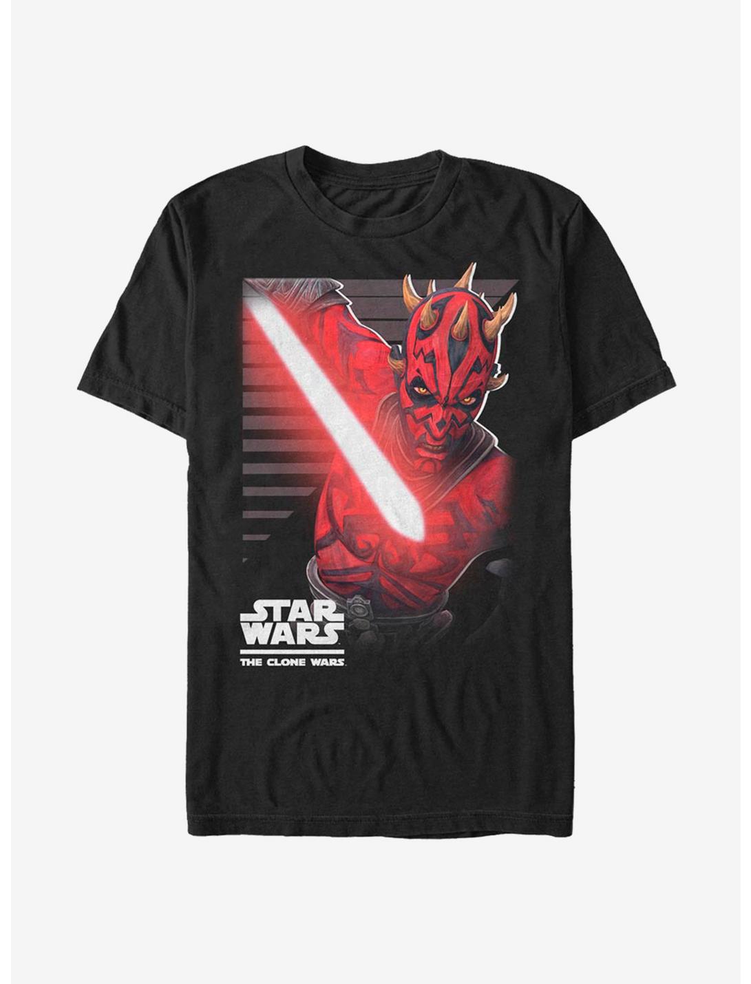 Star Wars The Clone Wars Maul Strikes T-Shirt, BLACK, hi-res
